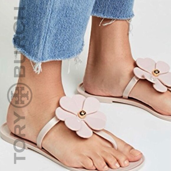 TORY BURCH Daisy Flower Jelly Thong Sandal - Picture 2 of 14